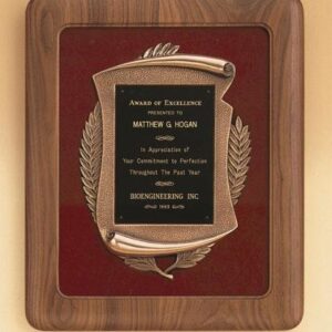American Walnut Frame with Antique Bronze Casting