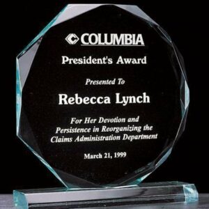Octagon Series 3/4" Thick Acrylic Award