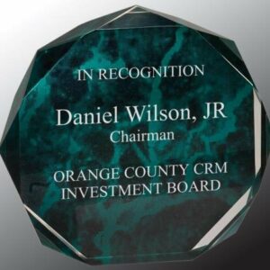 Marble Octagon Acrylic Award