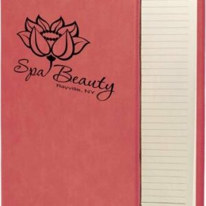 Leatherette Mini Portfolio -Pink