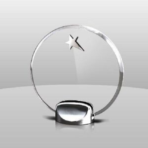 Modern Circle Award with Star