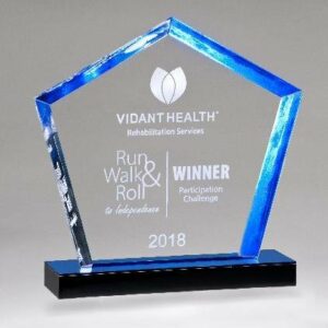 Diamond Series Acrylic with Blue Accent