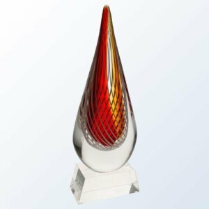 Red Swirl - Clear Base