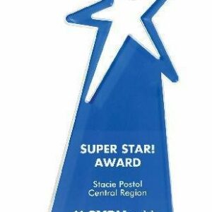 Star Blue Acrylic Award