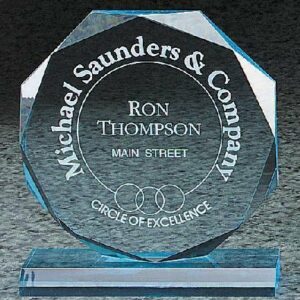 Octagon Bevel Acrylic Award